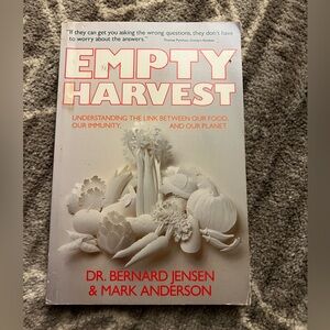 Empty harvest book